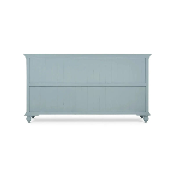 Bramble Hamilton 4 Door Buffet In Frosted Blue W/ True White Interior And No Distressing-Bramble-Blue Hand Home