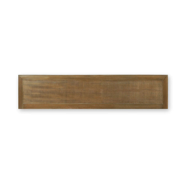 Bramble Hamilton 4 Door Buffet In Straw Wash W/ Architectural White Interior-Bramble-Blue Hand Home