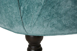 Harriet Ottoman-Blue Hand Home