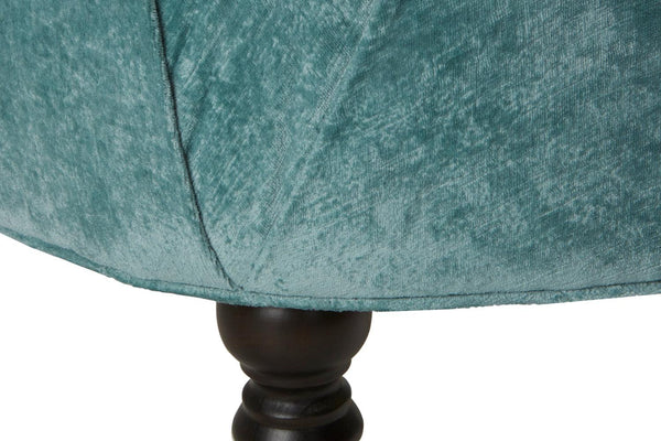 Harriet Ottoman-Blue Hand Home