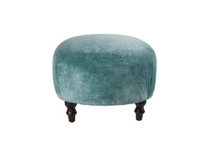 Harriet Ottoman-Blue Hand Home