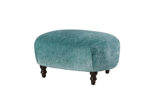 Harriet Ottoman-Blue Hand Home