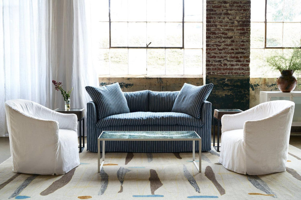Havana Loveseat-Blue Hand Home