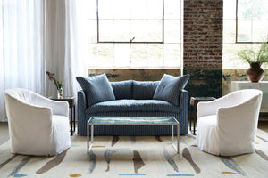 Havana Loveseat-Blue Hand Home