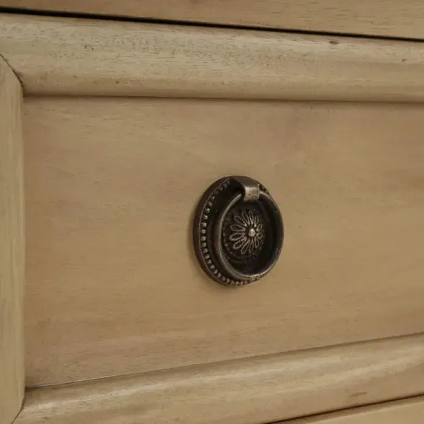 Bramble Hayward 3 Drawer Dresser Small In Fruitwood-Bramble-Blue Hand Home