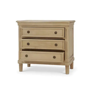 Bramble Hayward 3 Drawer Dresser Small In Fruitwood-Bramble-Blue Hand Home