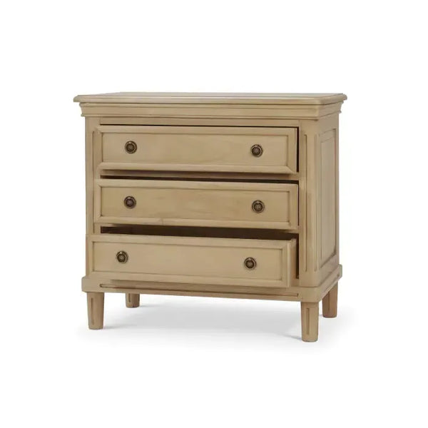 Bramble Hayward 3 Drawer Dresser Small In Fruitwood-Bramble-Blue Hand Home