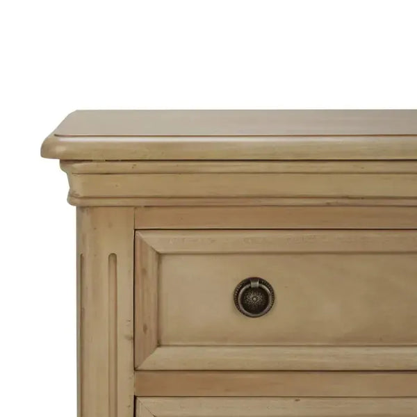 Bramble Hayward 3 Drawer Dresser Small In Fruitwood-Bramble-Blue Hand Home