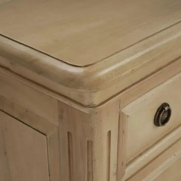 Bramble Hayward 3 Drawer Dresser Small In Fruitwood-Bramble-Blue Hand Home