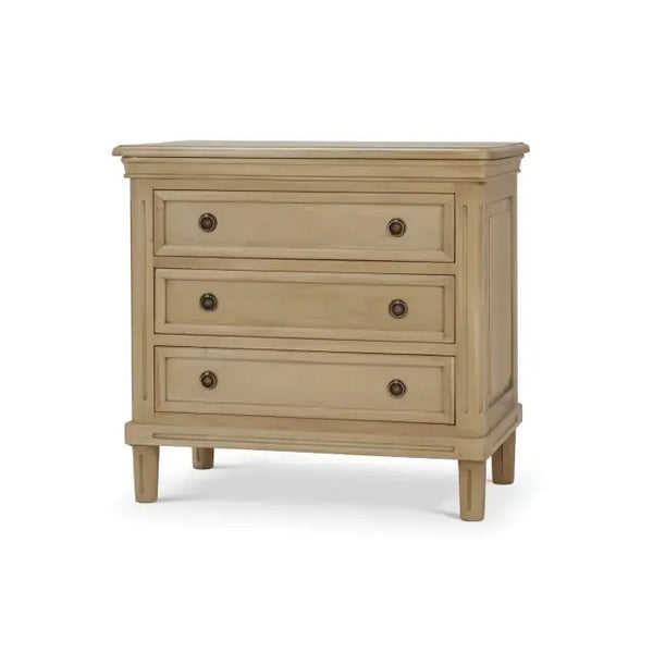 Bramble Hayward 3 Drawer Dresser Small In Fruitwood-Bramble-Blue Hand Home