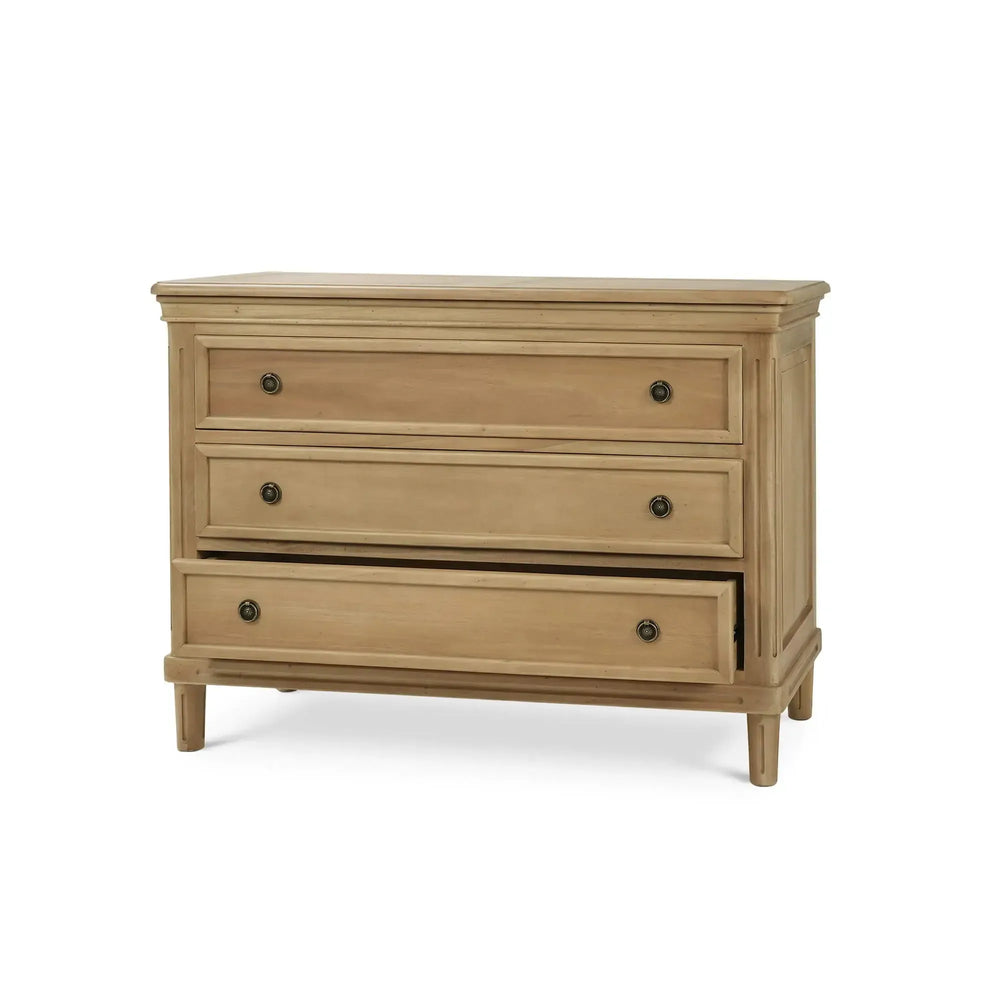 Bramble Hayward 3 Drawer Dresser In Fruitwood-Bramble-Blue Hand Home