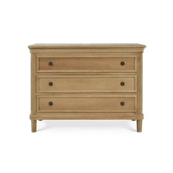 Bramble Hayward 3 Drawer Dresser In Fruitwood-Bramble-Blue Hand Home