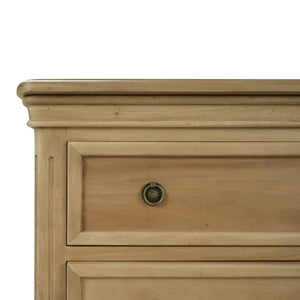 Bramble Hayward 3 Drawer Dresser In Fruitwood-Bramble-Blue Hand Home