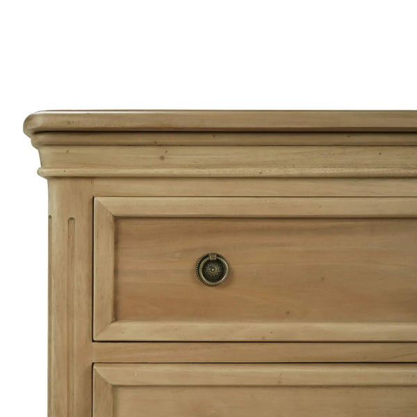 Bramble Hayward 3 Drawer Dresser In Fruitwood-Bramble-Blue Hand Home