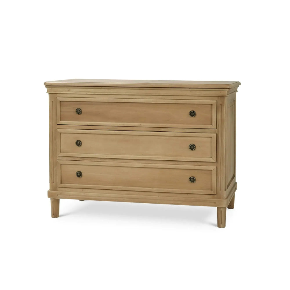 Bramble Hayward 3 Drawer Dresser In Fruitwood-Bramble-Blue Hand Home