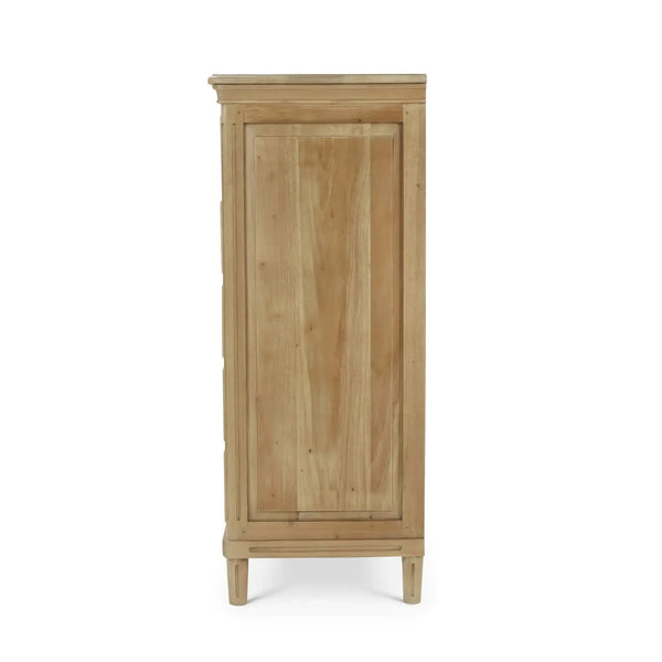 Bramble Hayward 6 Drawer Tall Boy In Fruitwood-Bramble-Blue Hand Home