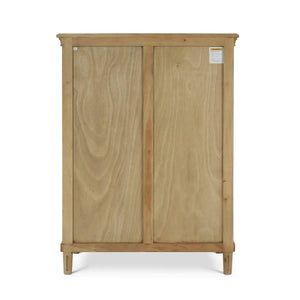 Bramble Hayward 6 Drawer Tall Boy In Fruitwood-Bramble-Blue Hand Home