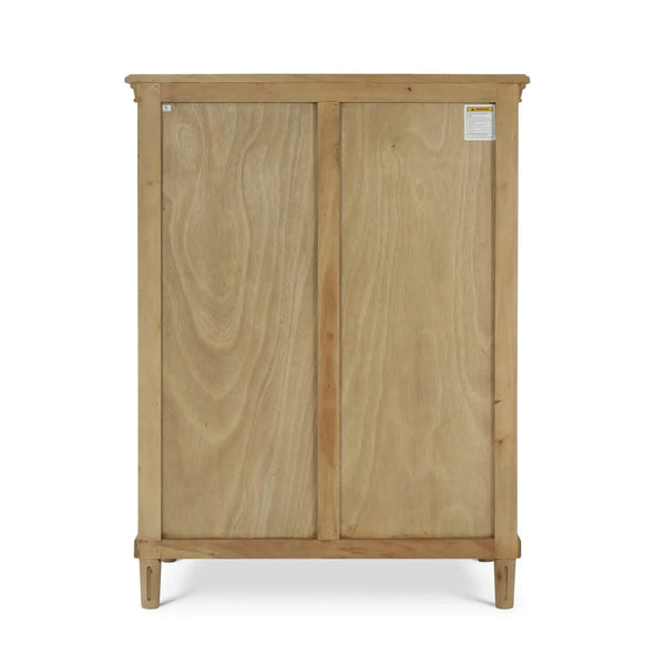 Bramble Hayward 6 Drawer Tall Boy In Fruitwood-Bramble-Blue Hand Home