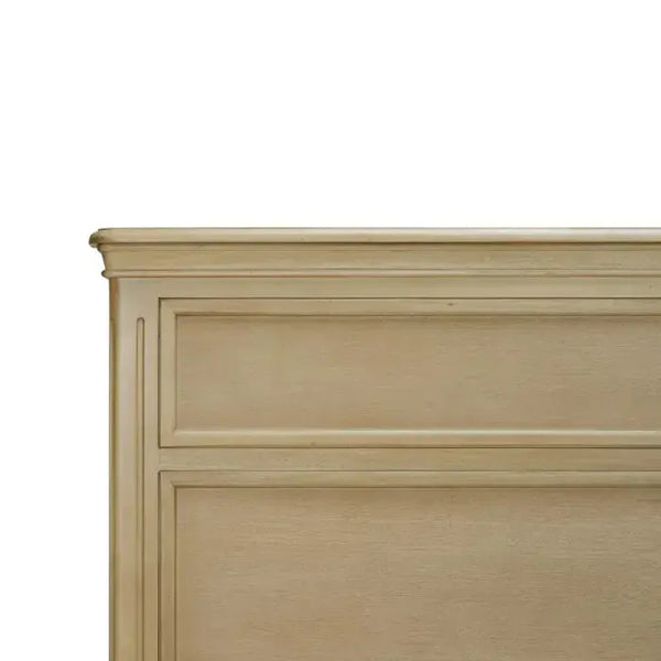 Bramble Hayward Bed Queen In Fruitwood-Bramble-Blue Hand Home