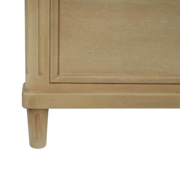 Bramble Hayward Bed Queen In Fruitwood-Bramble-Blue Hand Home