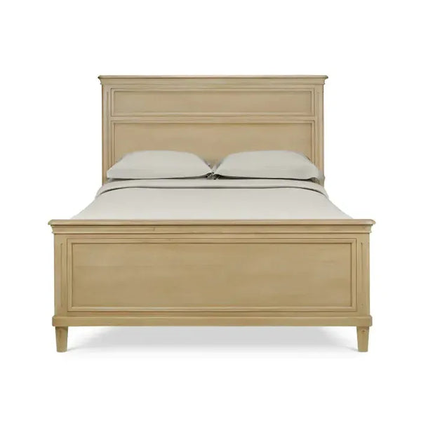 Bramble Hayward Bed Queen In Fruitwood-Bramble-Blue Hand Home