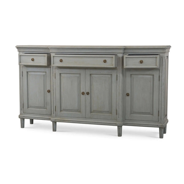 Bramble Hayward Buffet In Grey Charleston-Bramble-Blue Hand Home