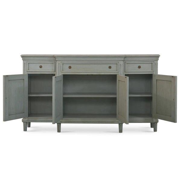 Bramble Hayward Buffet In Grey Charleston-Bramble-Blue Hand Home