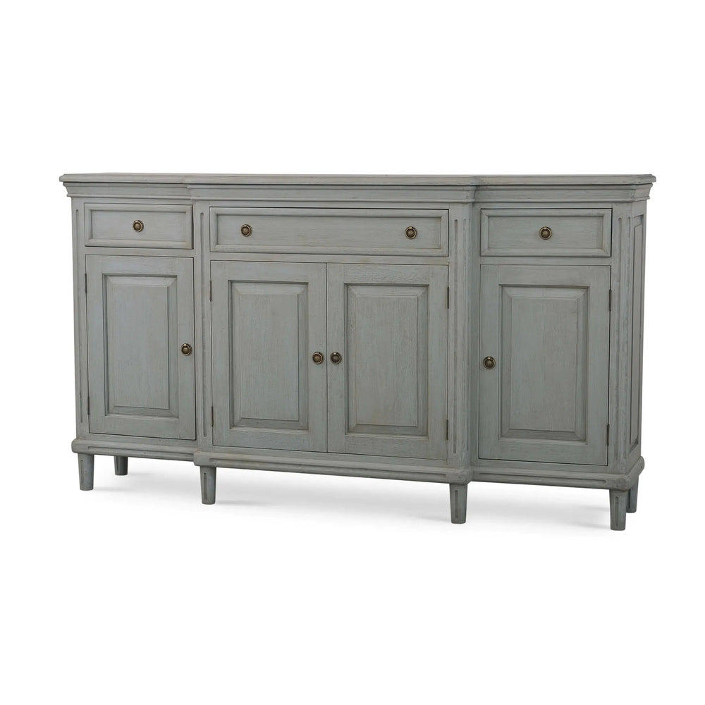 Bramble Hayward Buffet In Grey Charleston-Bramble-Blue Hand Home
