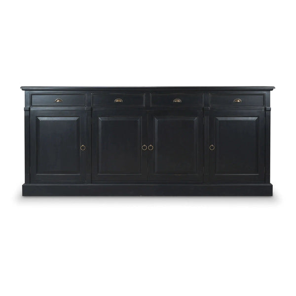 Bramble Hudson 4 Door Sideboard In Batavia Black-Bramble-Blue Hand Home