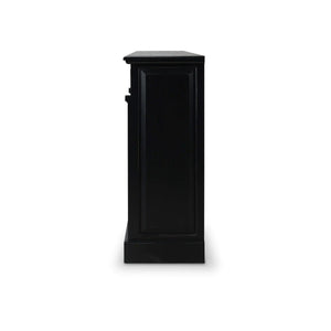 Bramble Hudson 4 Door Sideboard In Batavia Black-Bramble-Blue Hand Home