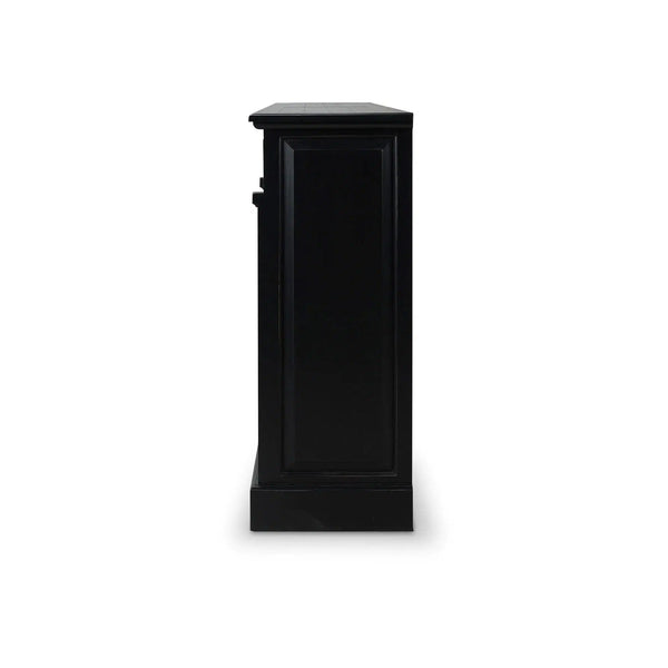 Bramble Hudson 4 Door Sideboard In Batavia Black-Bramble-Blue Hand Home