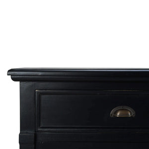 Bramble Hudson 4 Door Sideboard In Batavia Black-Bramble-Blue Hand Home