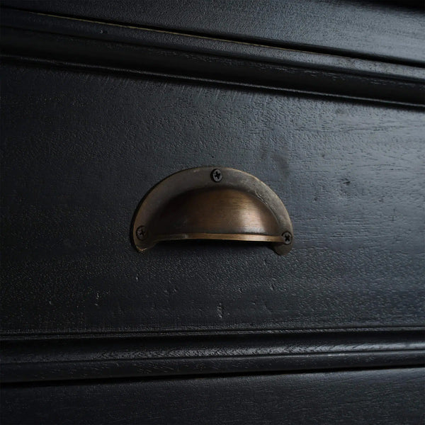 Bramble Hudson 4 Door Sideboard In Batavia Black-Bramble-Blue Hand Home