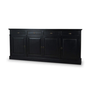 Bramble Hudson 4 Door Sideboard In Batavia Black-Bramble-Blue Hand Home