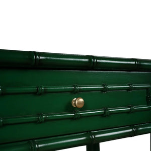Bramble Hurlingham Console Table In Jade Green-Bramble-Blue Hand Home