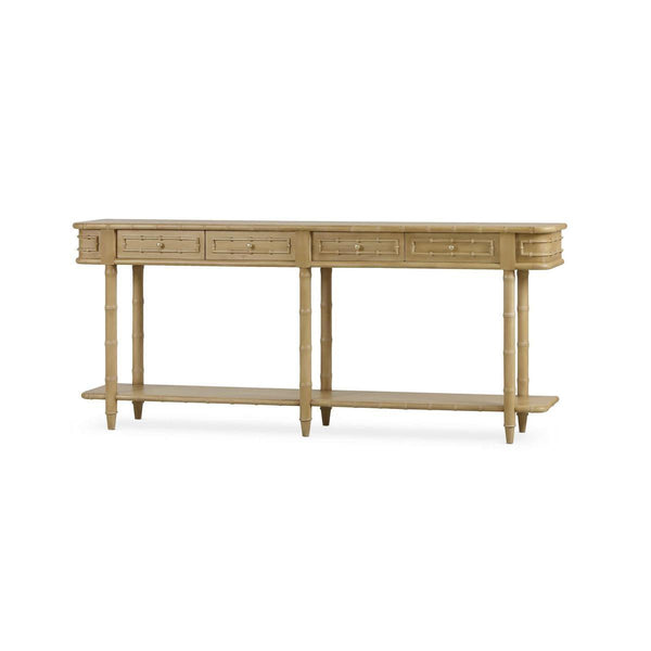 Bramble Hurlingham Long Console in Fruitwood-Bramble-Blue Hand Home