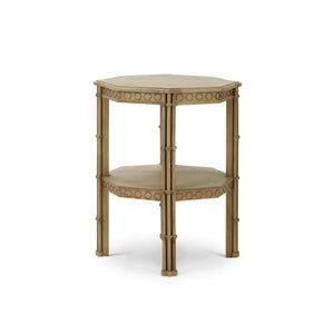 Bramble Hurlingham Side Table In Fruitwood-Bramble-Blue Hand Home