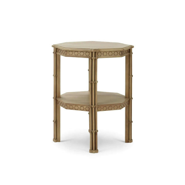 Bramble Hurlingham Side Table In Fruitwood-Bramble-Blue Hand Home