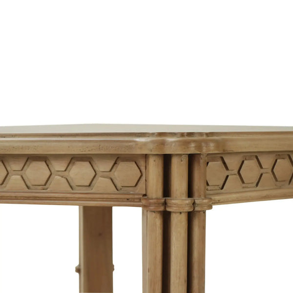 Bramble Hurlingham Side Table In Fruitwood-Bramble-Blue Hand Home