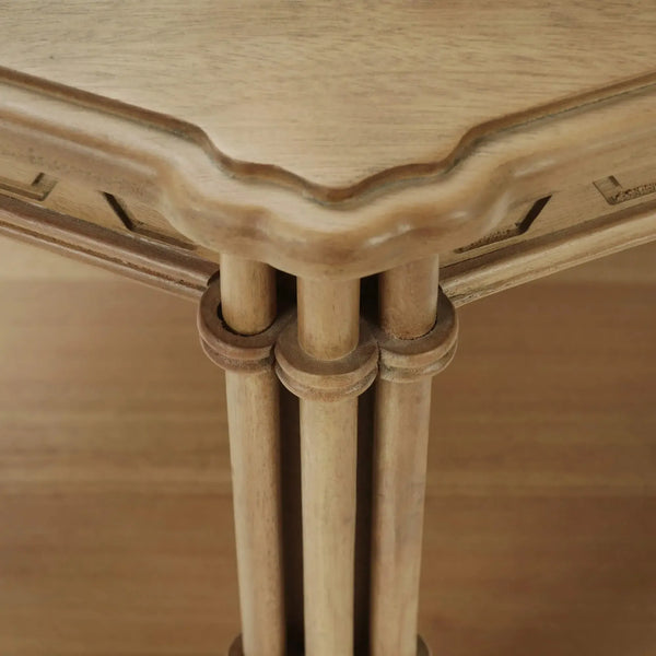 Bramble Hurlingham Side Table In Fruitwood-Bramble-Blue Hand Home