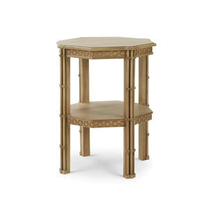 Bramble Hurlingham Side Table In Fruitwood-Bramble-Blue Hand Home