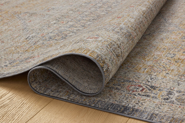 Chris Loves Julia x Loloi Ida Rugs - Stone / Gold-Blue Hand Home