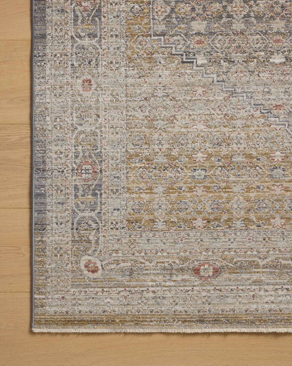 Chris Loves Julia x Loloi Ida Rugs - Stone / Gold-Blue Hand Home