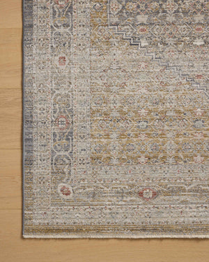 Chris Loves Julia x Loloi Ida Rugs - Stone / Gold-Blue Hand Home