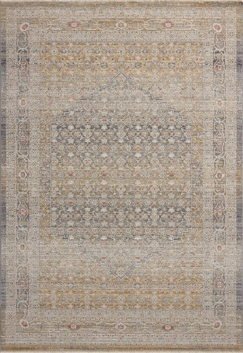 Chris Loves Julia x Loloi Ida Rugs - Stone / Gold-Blue Hand Home