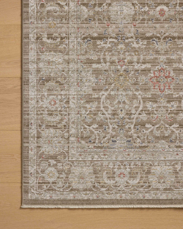 Chris Loves Julia x Loloi Ida Rugs - Bark / Multi-Blue Hand Home