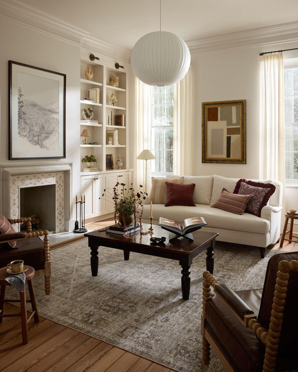 Chris Loves Julia x Loloi Ida Rugs - Slate / Natural-Blue Hand Home