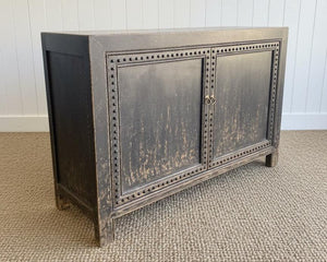 Cam Cabinet-2Dr-Blck Dist-Blue Hand Home