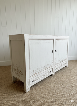 Enzo White Wash Elm Two Door Cabinet-Blue Hand Home