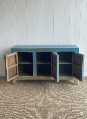 Duke 3 Door Cabinet-Blue Hand Home